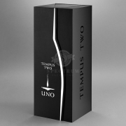 3.0 Litre Gift Box with profile cut swing door opening, custom bottle insert