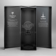 Double Swing door open, custom bottle insert wine Gift box