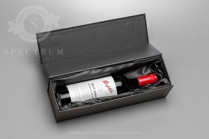 Wine Gift Box with bottle insert & fabric